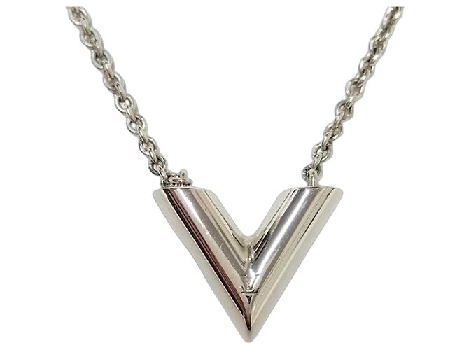 Collana Essential V Louis Vuitton Argento