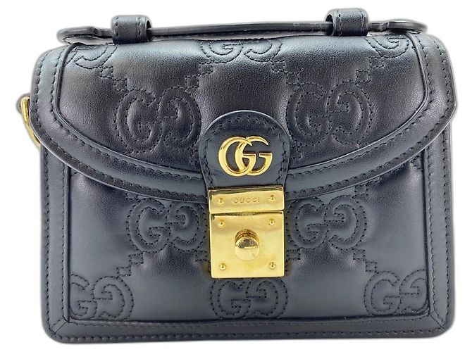 Sac à main 2 façons noir Gucci