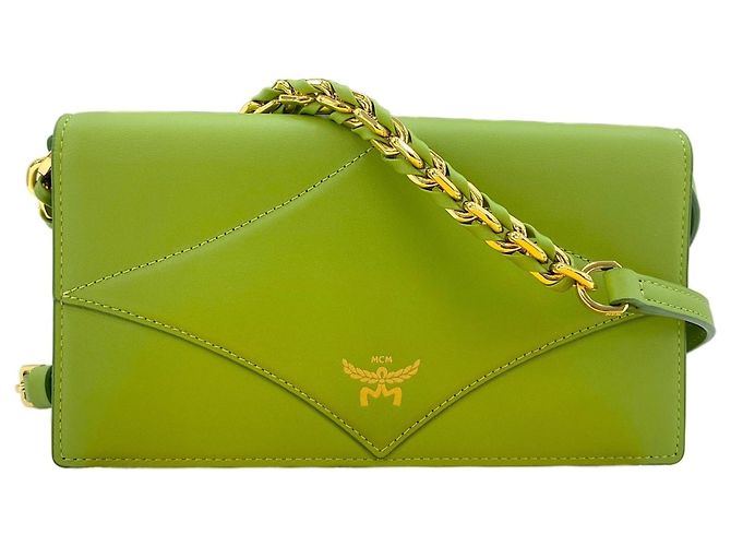 Pochette 2-Way MCM in verde