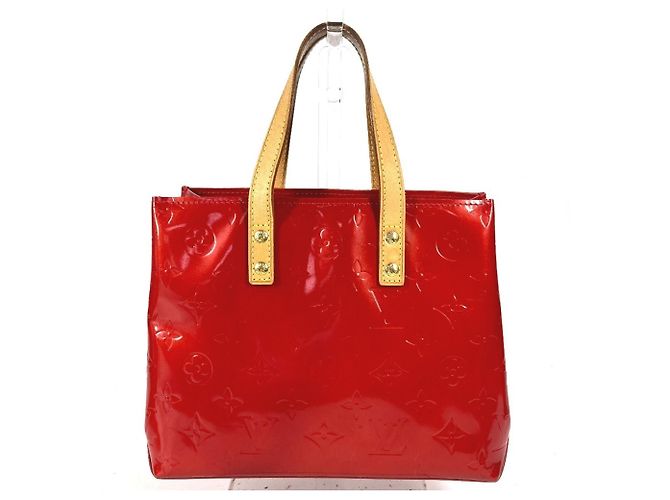 Sac à main Louis Vuitton Monogram Vernis Lead PM Rouge