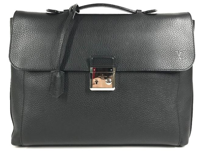 Bolsa Louis Vuitton em couro Taurillon Dorian Preto