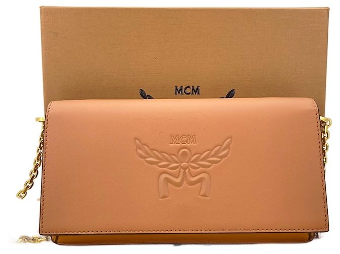 Bolso de Hombro MCM Marrón Castaño