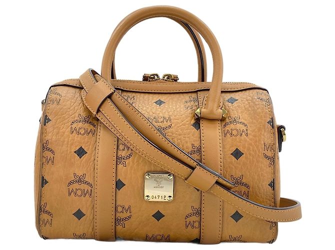 Borsa 2-Way MCM Visetos Monogram Marrone 