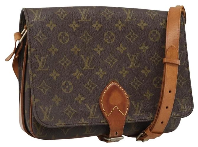 Louis Vuitton Cartouchiere Monogram Canvas MM Marrom