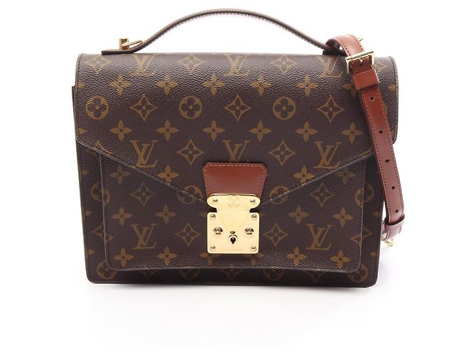 Bolsa 2-Way Louis Vuitton Monceau Marrom