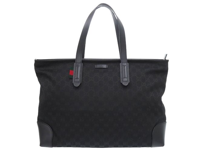 Borsa Tote Gucci GG Canvas nera Nero