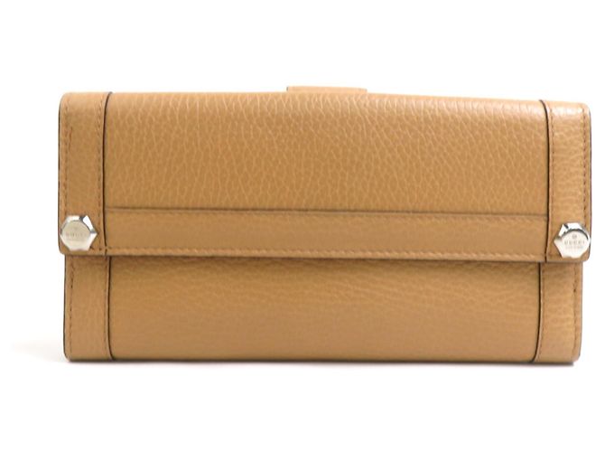 Gucci Bi-fold Long Wallet Brown