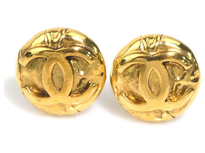 Orecchini a clip dorati Chanel D'oro