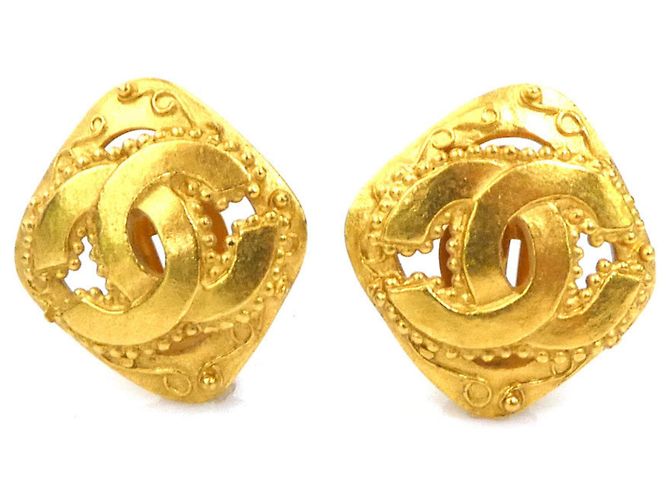 Orecchini a clip dorati Chanel D'oro 