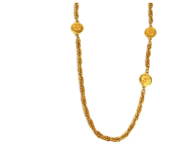 Collana Chanel in oro con logo Coco D'oro 