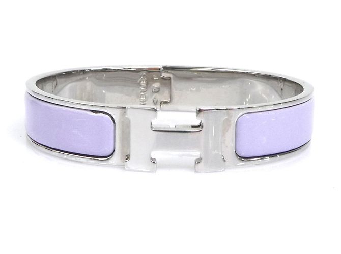 Hermès Bracciale Hermes Clic Clack H Argento Porpora 