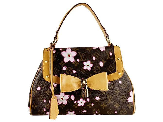 Bolso Louis Vuitton Monogram Cherry Blossom Sac Retro PM Castaño Monograma
