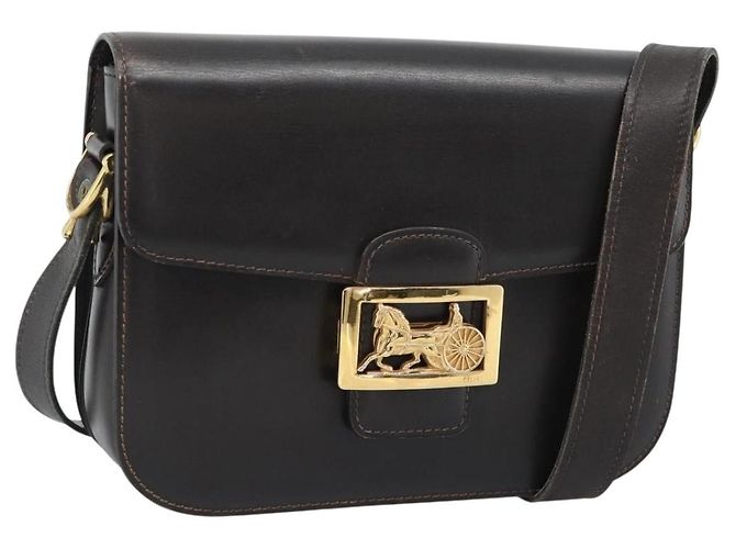 Céline Celine Horse Carriage Leather Marrom