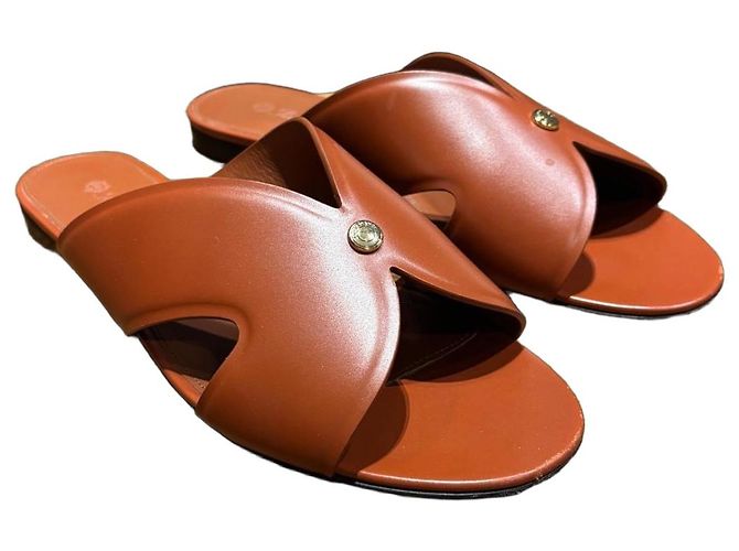 Sandali Vera in pelle Loro Piana 40,5 Marrone