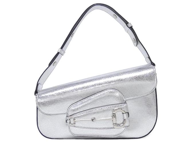 Borsa a tracolla Gucci HORSEBIT 1955 Argento