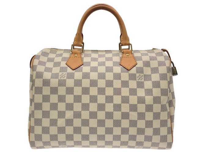 Bolsa Boston Louis Vuitton Damier Azur Speedy 30cm