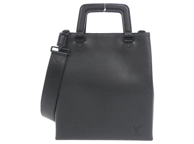 Sac à main Louis Vuitton Epi Sac Plat Fold Noir
