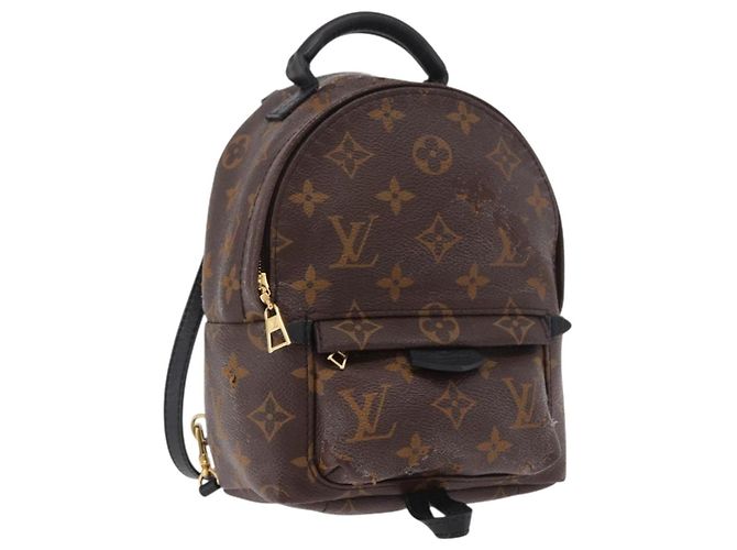 LOUIS VUITTON Monogram Palm Springs MINI Backpack M44873 LV Auth 188811A Monograma