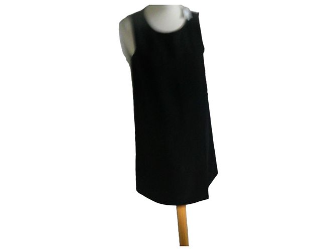 Autre Marque Monoprix ärmelloses schwarzes Kleid