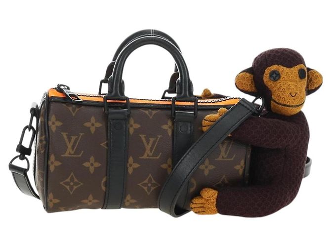 LOUIS VUITTON Monogram Monkey Puppet Keepall XS Bag M80118 LV Auth 189754SM