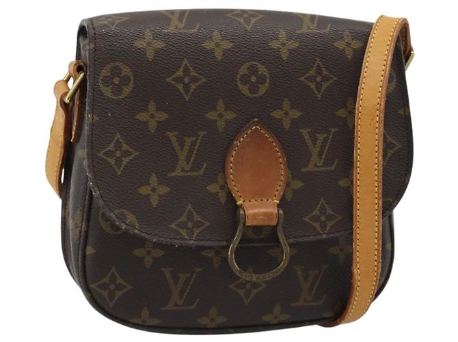 LOUIS VUITTON Bolsa de Ombro Monogram Saint Cloud MM M51243 LV Auth ep14973 Monograma