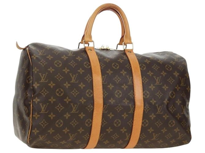 LOUIS VUITTON Monogram Keepall 45 Boston Bag M41428 LV Auth 189735V Monograma