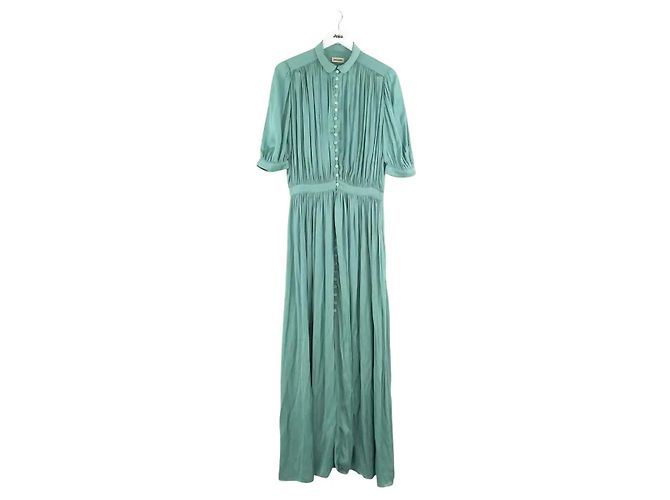 Vestido de seda verde Zadig & Voltaire