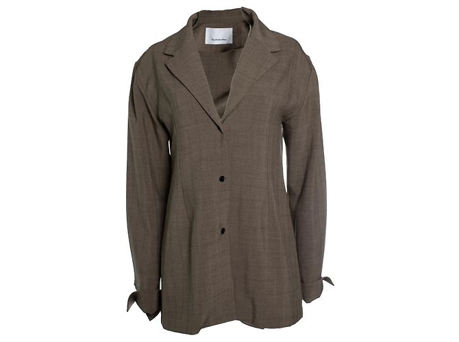 Autre Marque The Frankie shop, blazer acolchoado marrom