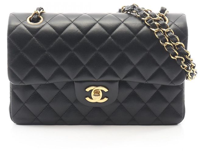 Borsa a tracolla Chanel Matelassé Double Flap Nero