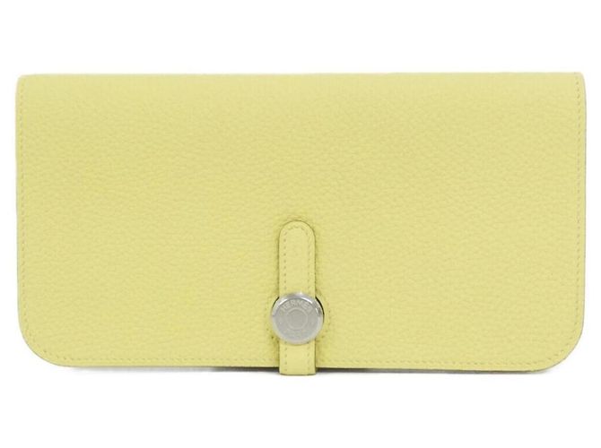 Hermès Cartera larga Dogon Hermes Amarillo