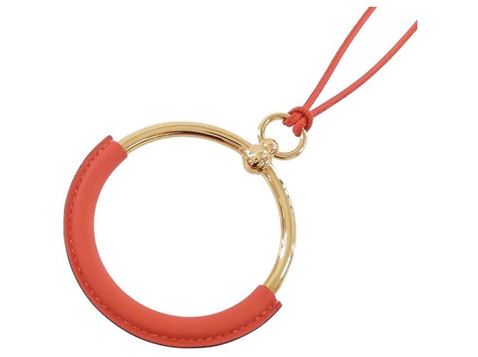 Hermès Collana Hermes Loop 072933CD D'oro Arancione 