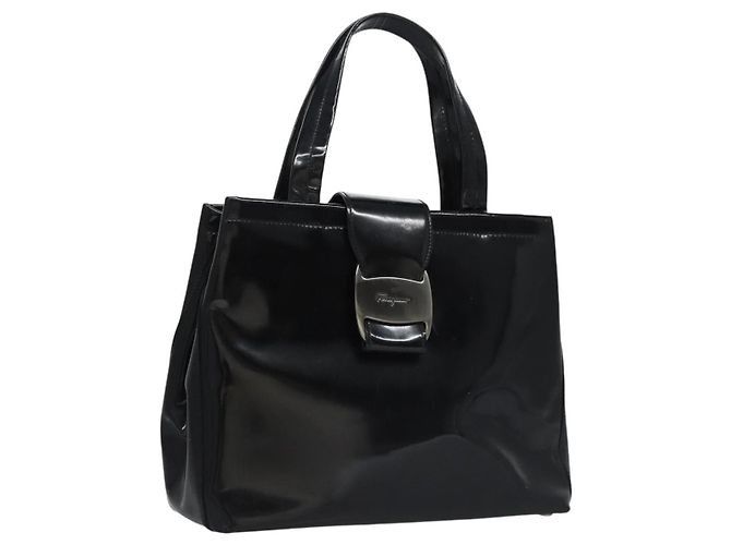 Salvatore Ferragamo Vala Leather Nero