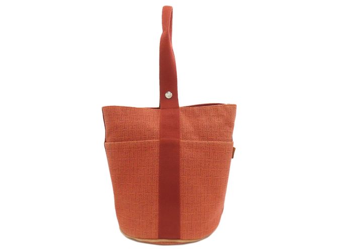 Borsa Hermès Saxon MM Marrone Toile H