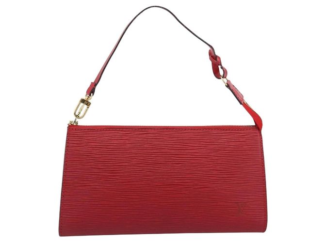 Louis Vuitton Pochette Accessoires Epi Medium Rot