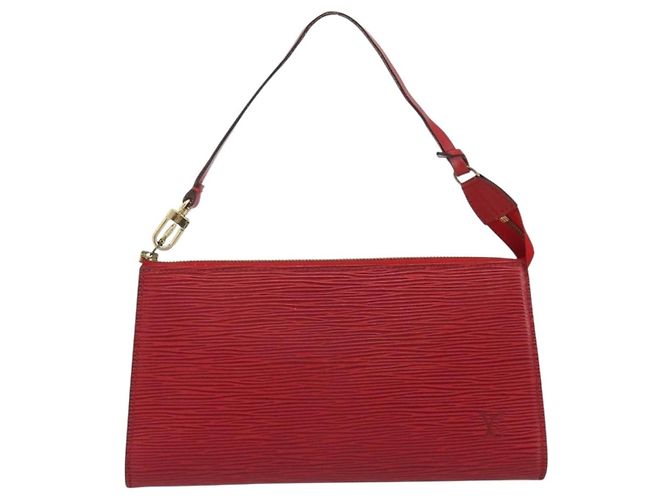 Louis Vuitton Pochette Accessoires Epi Medium Rouge