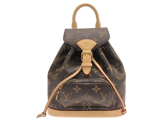 Louis Vuitton Monogram Montsouris MINI Backpack Brown