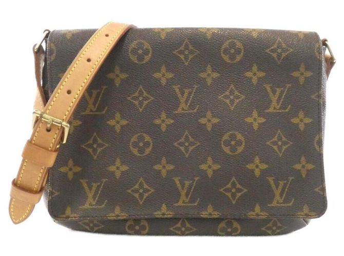 Borsa a Spalla Louis Vuitton Monogram Musette Tango M51257 Marrone