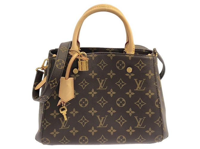 Bolsa Louis Vuitton Monogram Montaigne BB Marrom