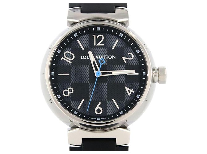 Relógio Louis Vuitton Tambour Damier Graphite Quartz