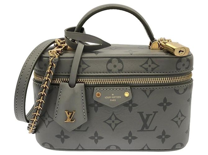 Bolsa de mão Louis Vuitton Monogram Vanity Chain M12427 Marrom