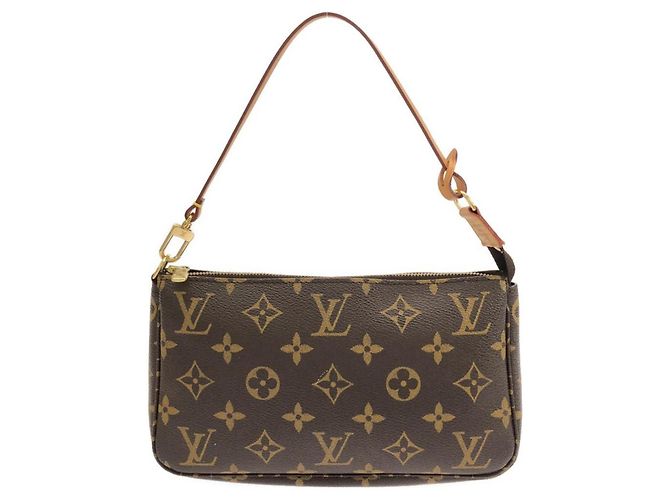 Louis Vuitton Monogram Pochette Accessoires Braun