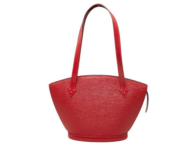 Bolso de hombro de compras Louis Vuitton Epi Saint Jacques Roja