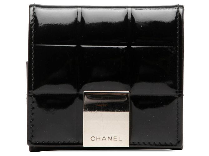Chanel Chocolate Bar Geldbörse/Kleingeldbeutel Schwarz