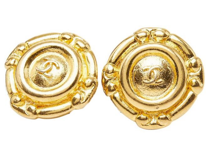 Orecchini a clip Chanel Coco Mark D'oro 