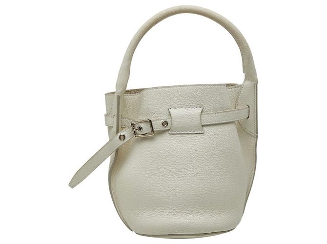 Céline Bolsa Celine Big Bag Bucket Nano Branco