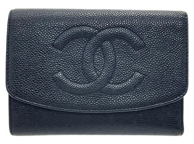 Cartera tríptico Chanel Coco Mark Negro