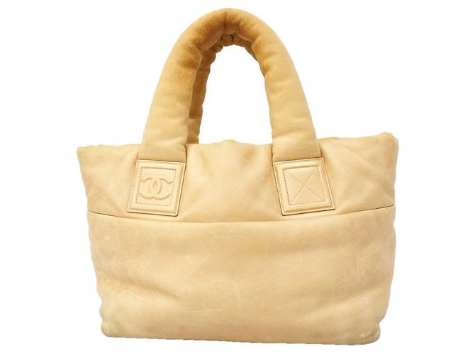 Borsa Tote in Pelle Chanel Coco Cocoon Beige