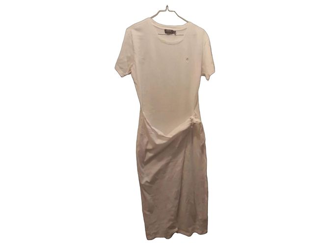 Vestido Midi de Algodón Blanco Polo Ralph Lauren