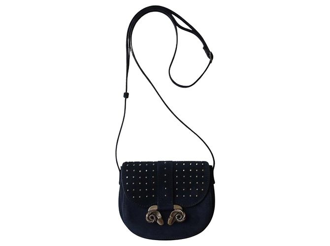 Derek Lam Borsa a tracolla in scamosciato con borchie Nero
