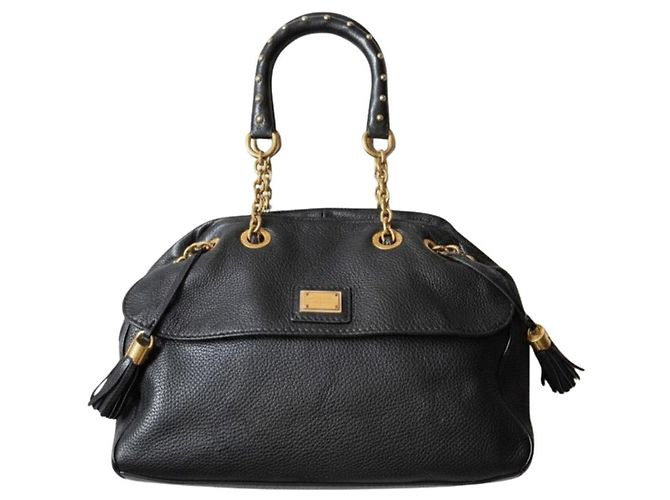Dolce & Gabbana Borsa a tracolla in pelle nera Nero
